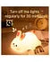 lying flat bunny night light bunny sleep lamp animal lamp Cute Light Up Bunny silicone