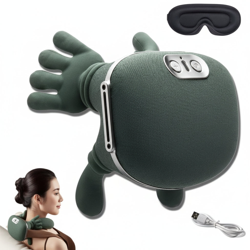 Bionic Heated Massager, Wireless Portable Neck and Back Massager