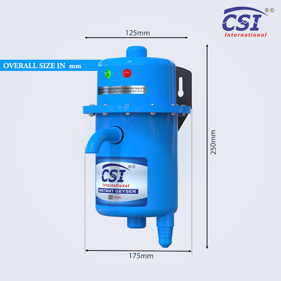 UNLIMITED WATER RUN Instant Electric Water Geyser, Portable Geyser